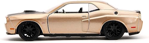 Miniatura 3 de Pink Slips 132 W2 2012 Dodge Challenger SRT8 - Auto fundido a presión, juguetes para niños y adultos (oro metálico)