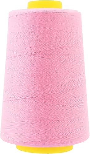 Vista 387 de Mandala Crafts - Hilo de coser multiusos de poliéster para máquina de coser de sarga, sobrehilado, acolchado Beige