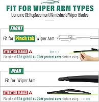 Vista 444 de 26" 20" 16" Windshield Wiper Blades Replacement for Dodge Grand Caravan 2008-2020 / Chrysler Town & Country 2008-2016 Premium All Weather Front Rear