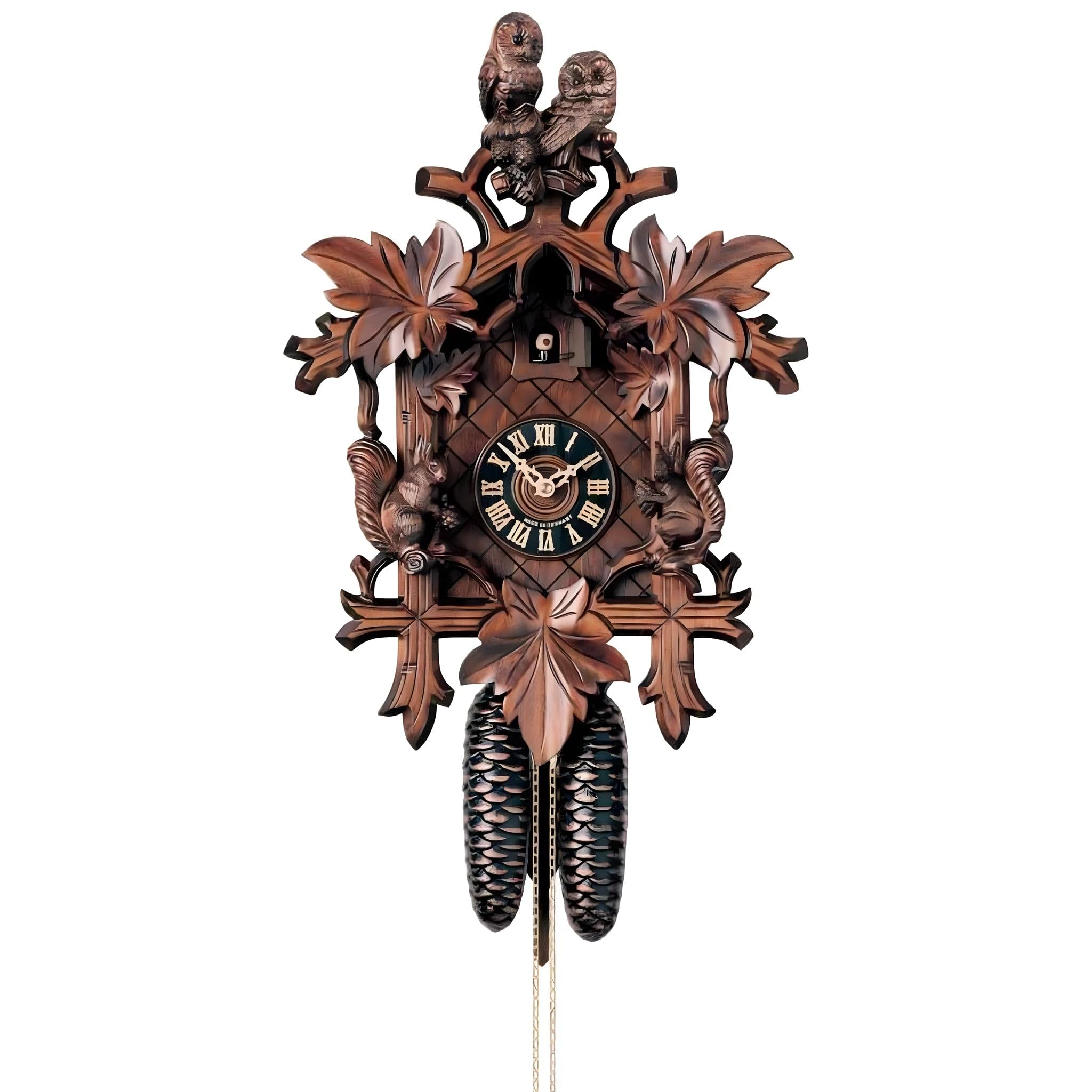 Dolfi | Western German Cuckoo Clock | Hand Painted in Val Gardena | Religious Article