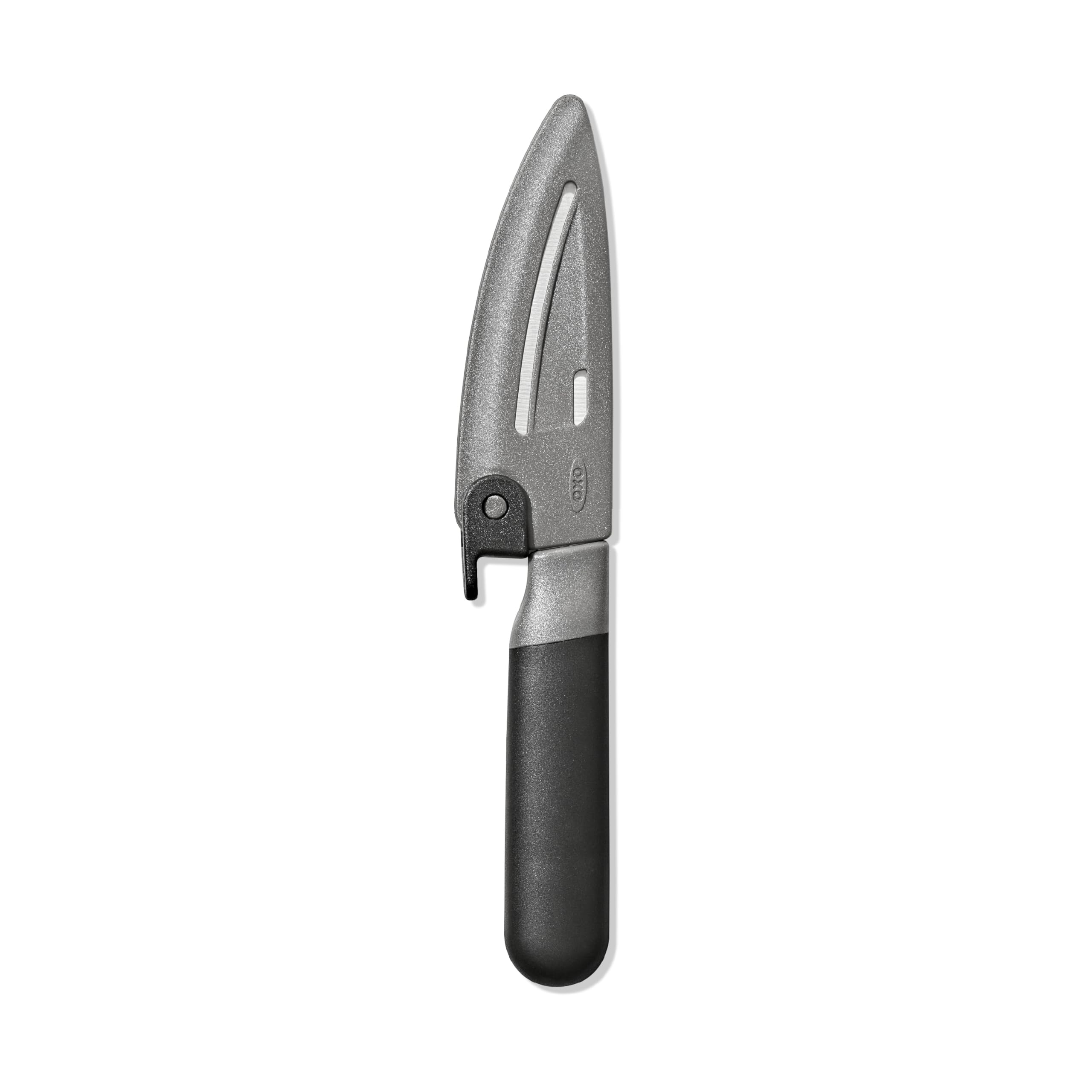 OXO Good Grips 8 in Chef’s Knife with Locking Sheath, Sharp Stainless Steel Kitchen Knife for Chopping, Dicing, and Mincing Herbs and Meat, Cooking Essential with Protective Cover — Amazon image 12