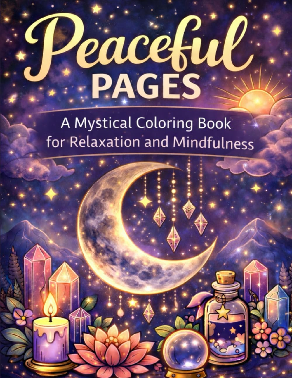 Peaceful Pages: A Mystical Coloring Book for Relaxation and Mindfulness