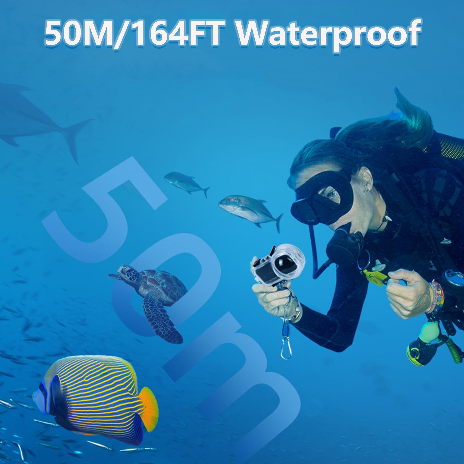 Custodia Subacquea Invisibile Per Insta360 X4 - Impermeabile Fino A 50 Metri, Lente Ad Alta Trasparenza, Per Immersioni E Sport Acquatici