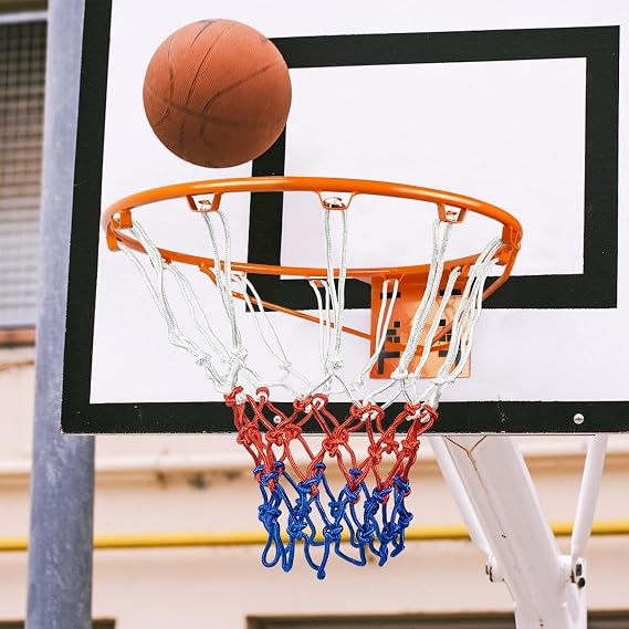 Aoneky Basketball Rim Replacement, Standard 18 Size Basketball Goal Hoop with Net