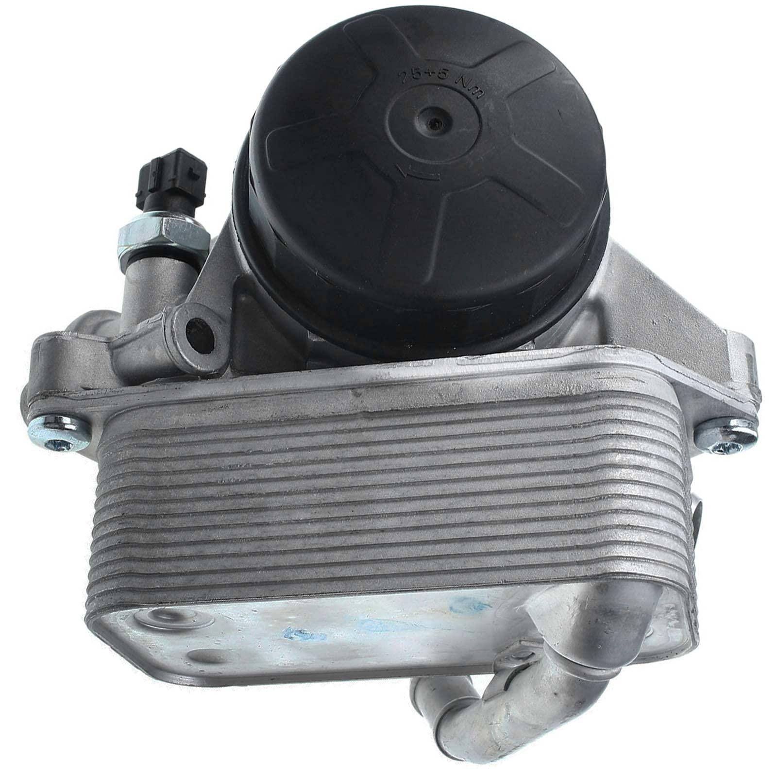 Frankberg Carcasa del filtro de aceite con enfriador de aceite 11428683206 | Compatible con: Serie 3 Touring E91, X1 E84, Serie 6 Coupé F13, X6 E71 E72, Serie 7 F01 F02 F03 F04, Serie 1 E81