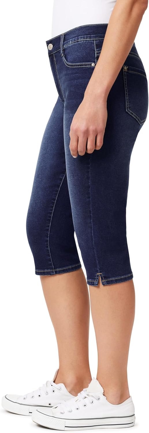 WallFlower Womens Irresistible 17" Skinny Capri High-Rise Insta Soft Juniors Jeans - Image 3