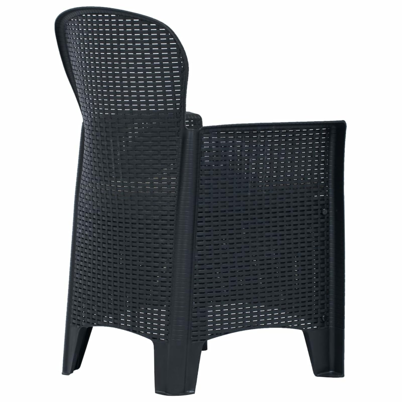 Poltrona da giardino impilabile in Metallo Beige Lotto di 2 MIRMANDE di