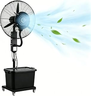 Ventilateur brumisateur sur pied 42 L pour terrasse