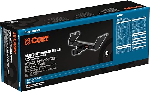 Miniatura 5 de CURT 13900 Multi-Fit Clase 3 Enganche ajustable, receptor de 2 pulgadas, 5,000 libras.