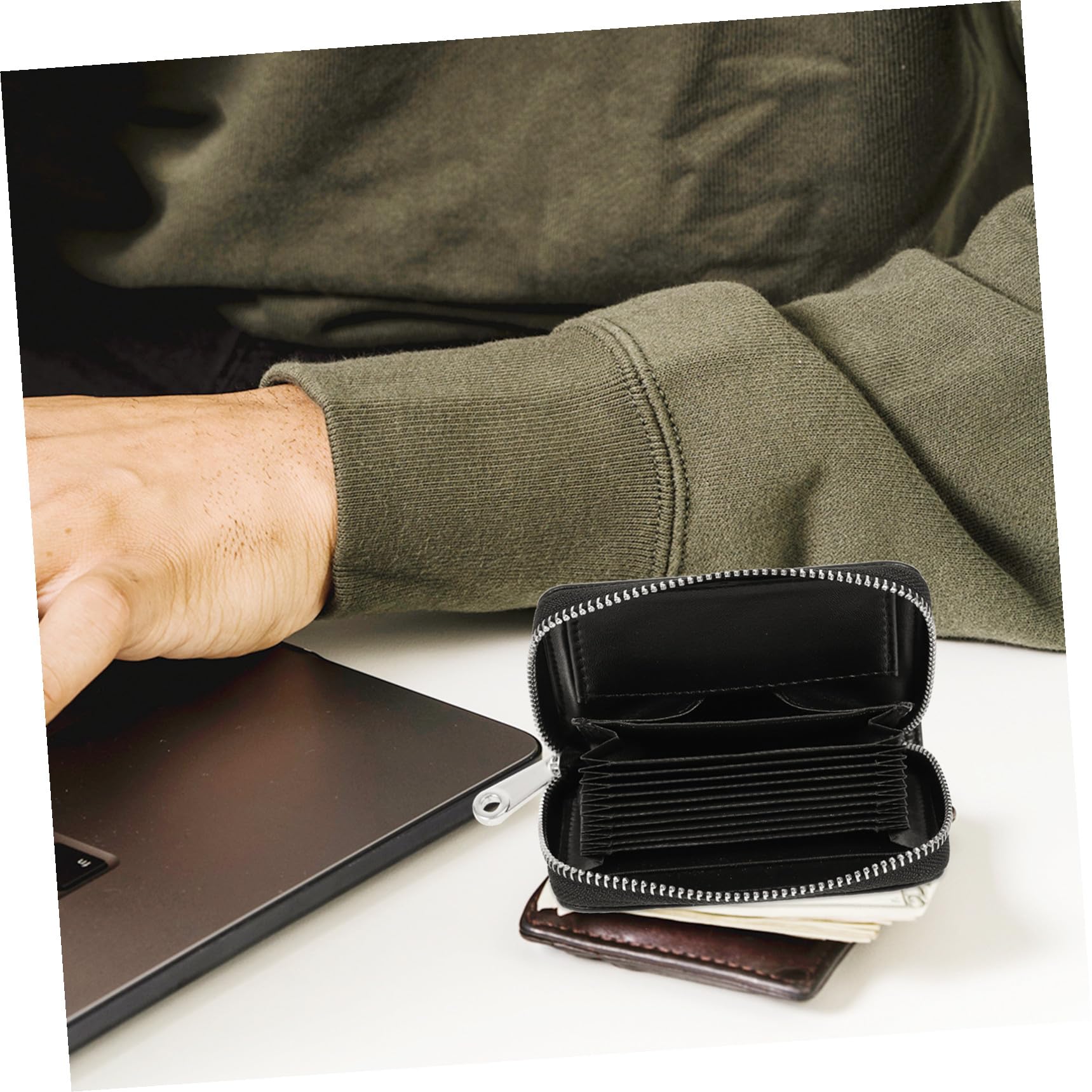 SOIMISS Porta Carte Mucca Elegante Contenitore per Carte di Credito Porta Biglietti da Visita Compatto e Versatile e Oggetti Personali
