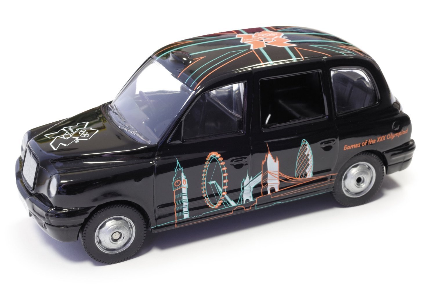 CORGI TY85907 OLYMPIC GAMES LONDON 2012 BLACK TAXI CAB DIECAST
