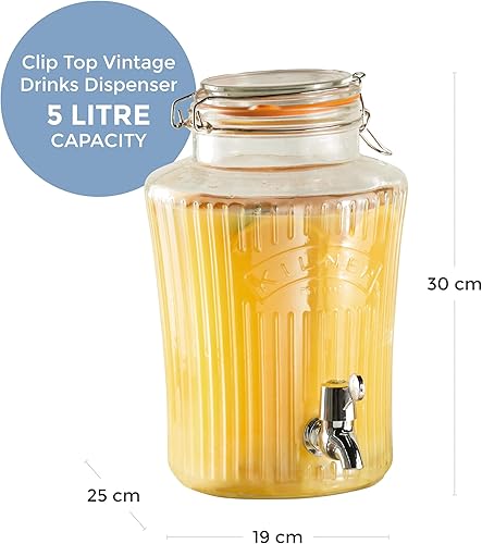 Miniatura 2 de Kilner Dispensador de bebidas de cristalería vintage, 1-14 galones