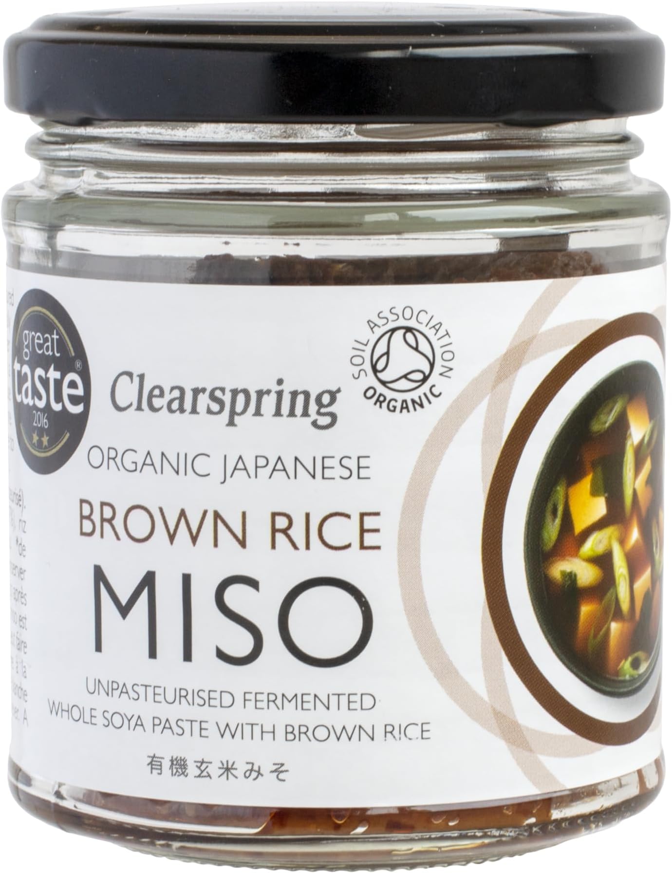 Clearspring Unpasteurised Organic Japanese Brown Rice Miso Paste 150g
