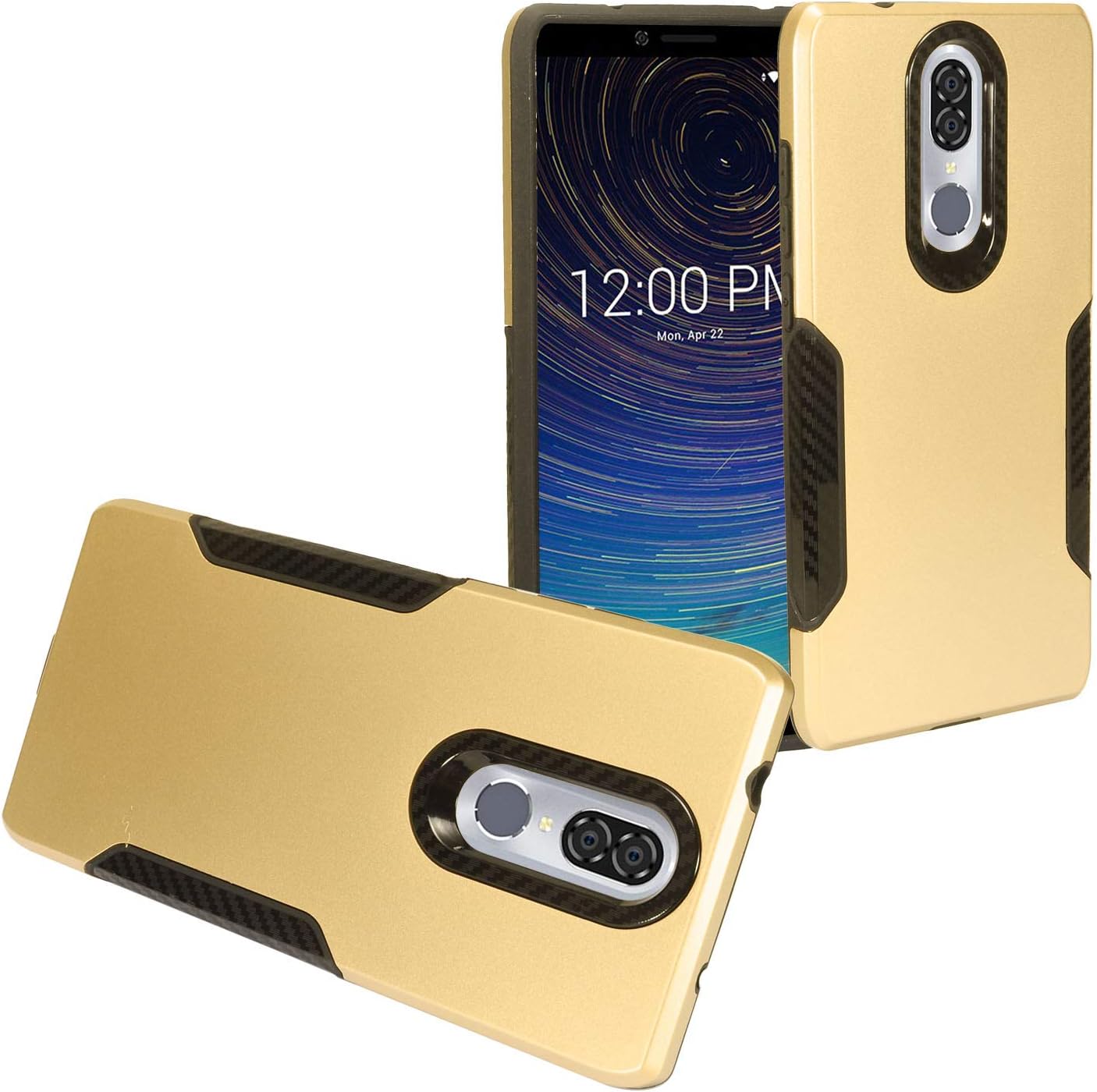 Z-GEN - for Coolpad Legacy 6.36" (2019) 3705A - Hybrid Phone Case - CF1 Gold