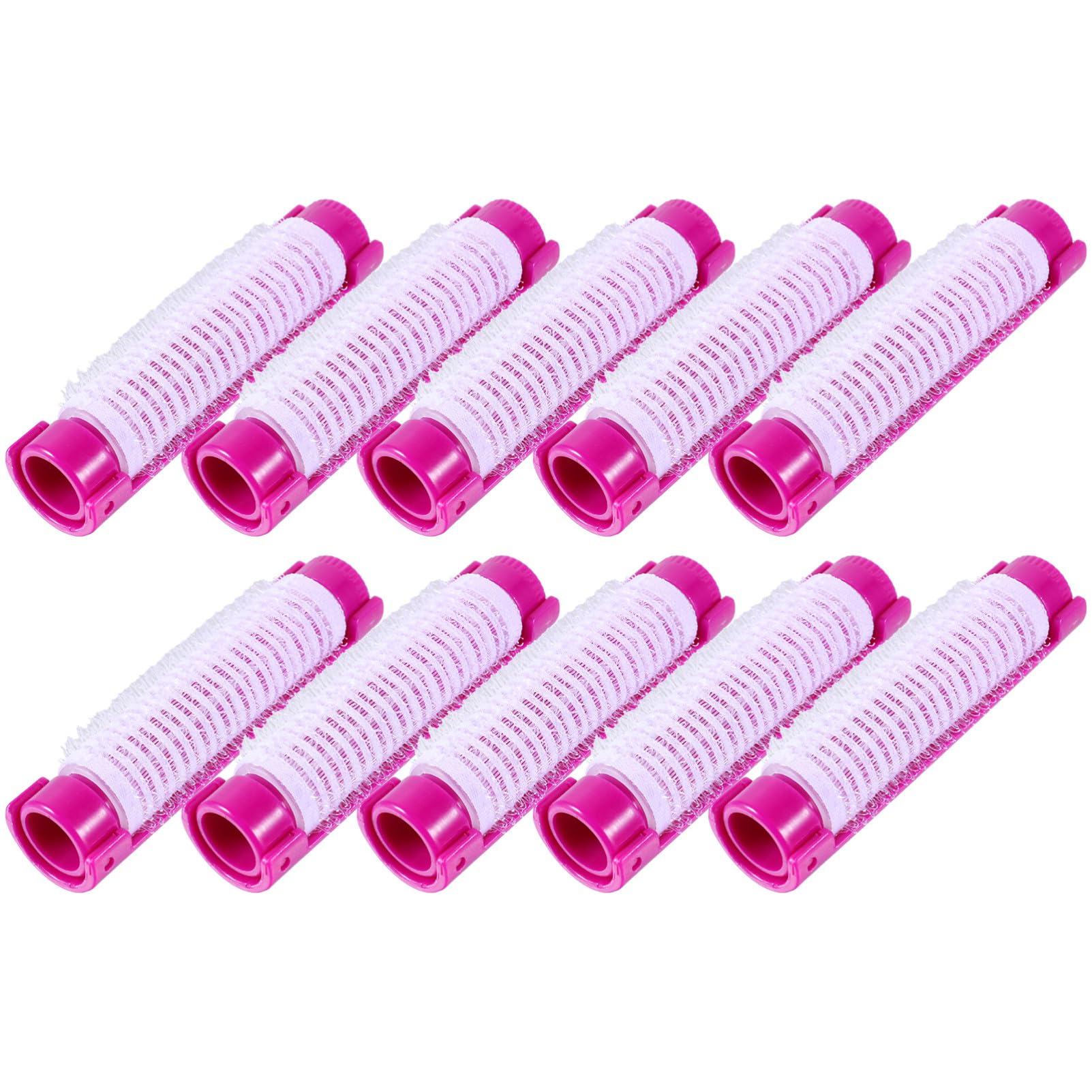 Rodillos para Rizar el Cabello 20 Piezas, Herramientas Ligeras de Abs que No Dañan el Pelo, Ideales para Uso en Casa y Viaje, Rizadores Portátiles Púrpura