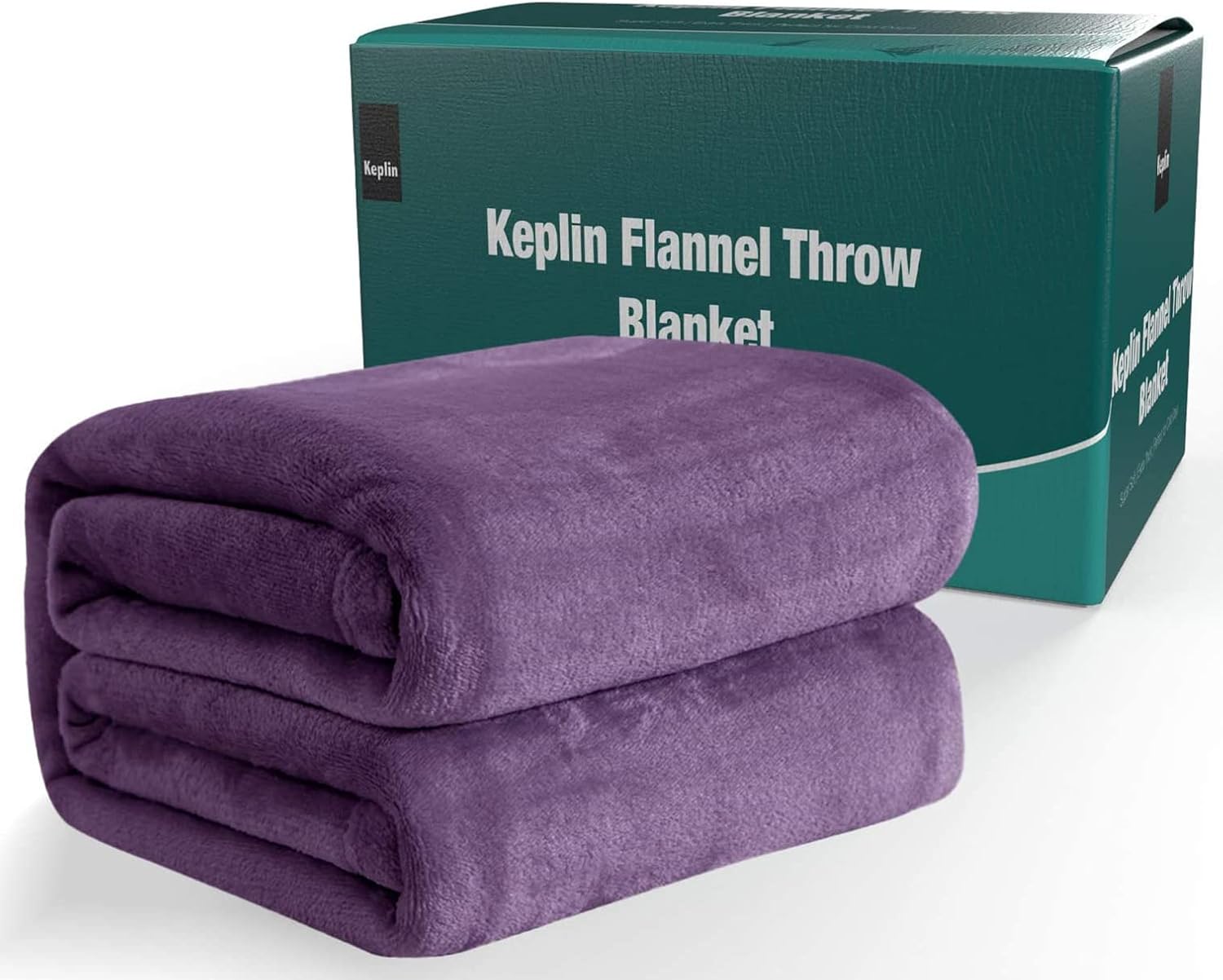 KEPLIN Purple Throw Blanket - 60x80 in I Soft, Fluffy, Warm, Light Microfiber Fabric Design, Couch and Bed Large Fleece Blankets, Perfect for Adults or Children's Gifts - Fleece Blanket Double