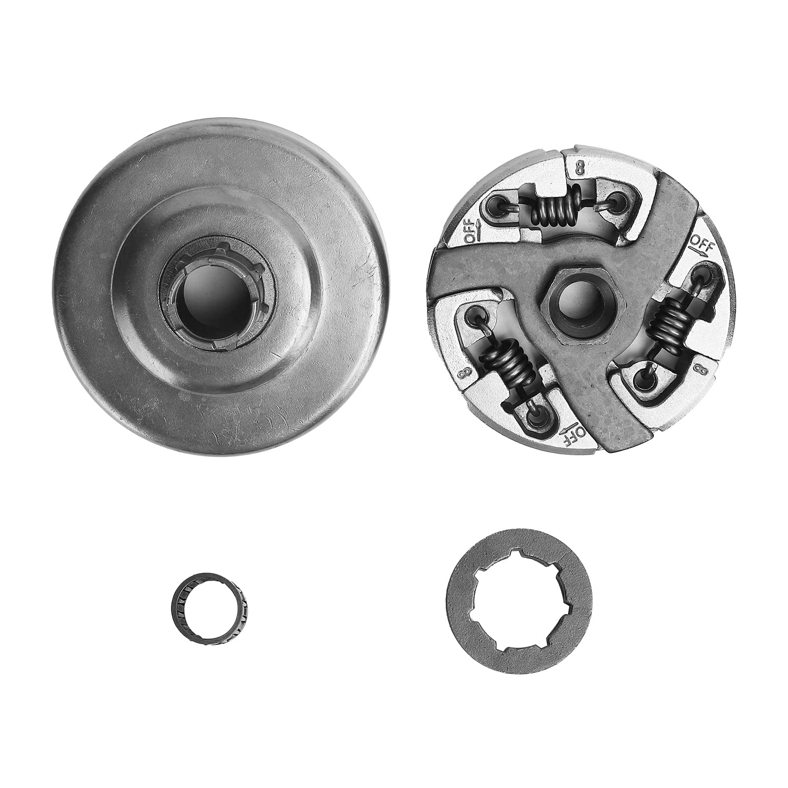 Tambour d'embrayage de tronçonneuse 288 281 181 en fer forgé durable pas 3/8 7T