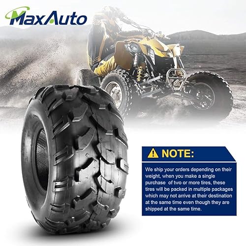 Miniatura 6 de MaxAuto Neumáticos ATV 20X9.50-8 20X9.5X8 Neumáticos para terreno de lodo para trx 90 kfx 90, clasificación de 4 capas, sin cámara, juego de 2