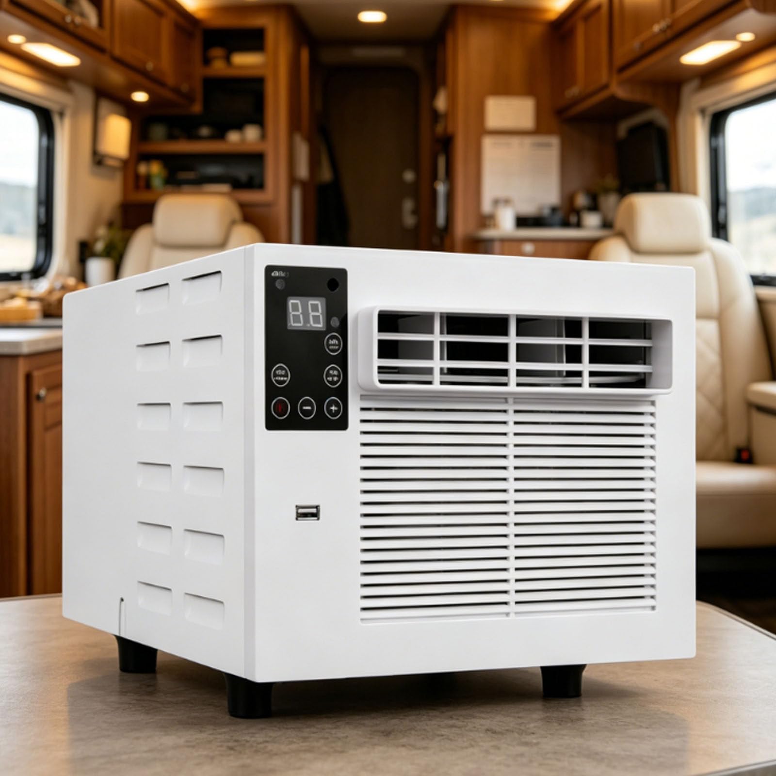 smafoseedding Portable Tent Ac For Camping, Mobile Tent Air Conditioner & Portable Air Cooler, 1876btu, Quiet Night, Timer Remote, 280w For 1-3 Person Tent Rv Campervan Travel AC+1.2M