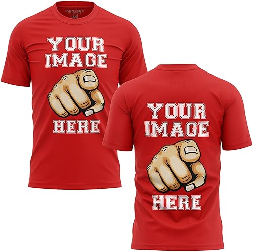 Camisa personalizada para hombre, añade tu imagen a la impresión delantera y trasera, camisetas personalizadas diseñan tu propia