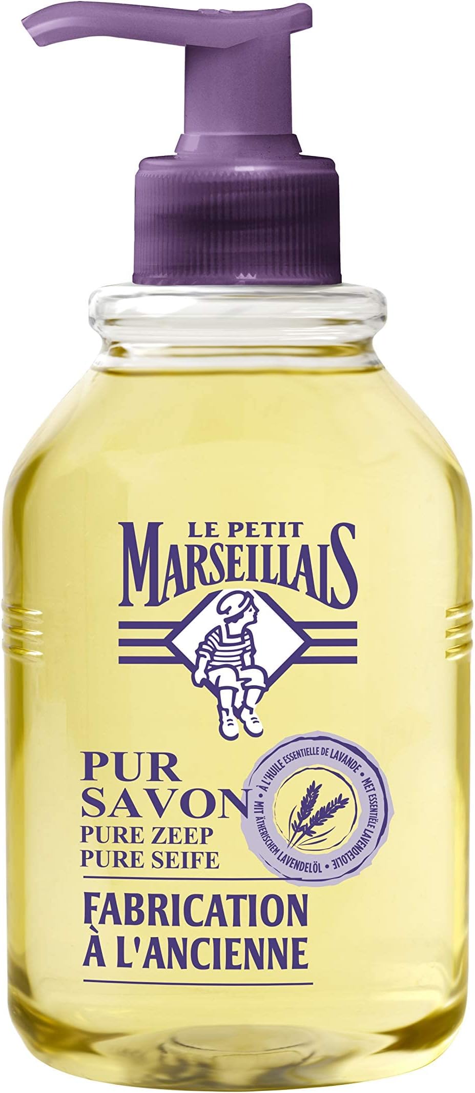 Pure Soap, Nourishing Hand Soap with Lavender Essential Oil, Refillable, 300 ml