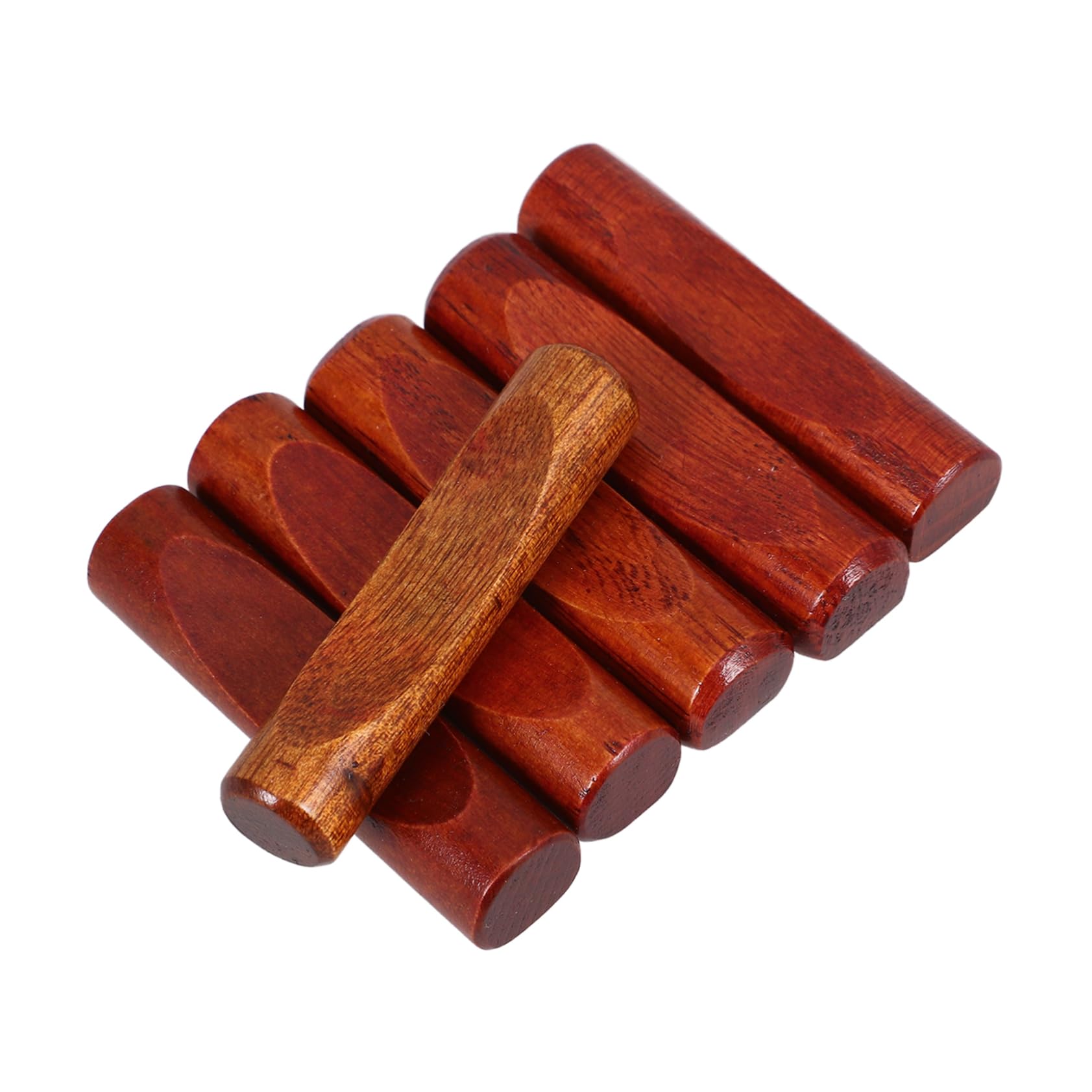 HEALLILY 6Pcs Wooden Chopsticks Holder Japanese Style Chopstick Rests for Dining Table Decor Spoon and Fork Stand Elegant Design for Home Kitchen Restaurant Use