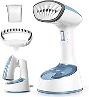 Vista 12 de Vaporizador para ropa, vaporizador de ropa plegable de 1200 W, vaporizador de mano para ropa, calentamiento rápido, apagado automático, plancha