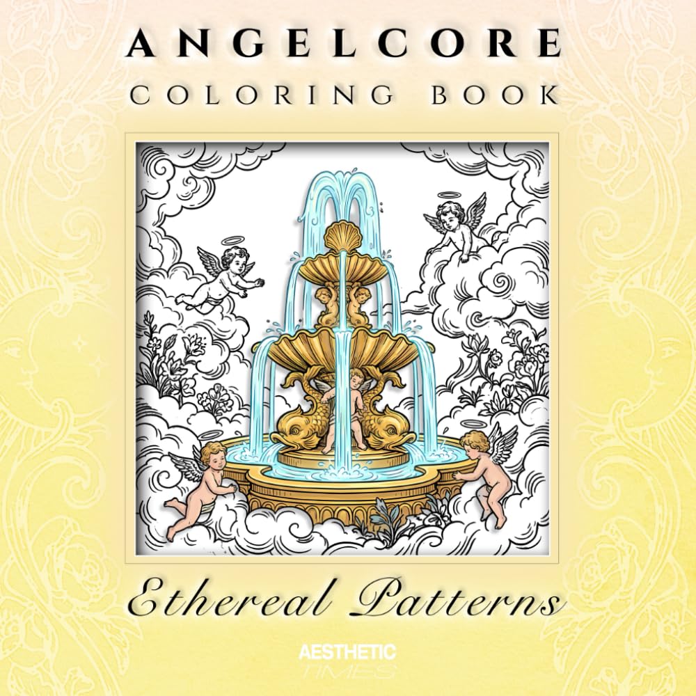 Angelcore Coloring Book: Ethereal Patterns (Soft Girl Aura)