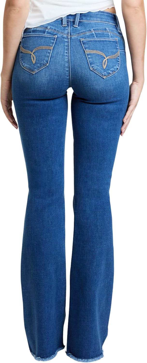 YMI Women´s Wannabettabutt High Rise Super Flare Denim Jeans