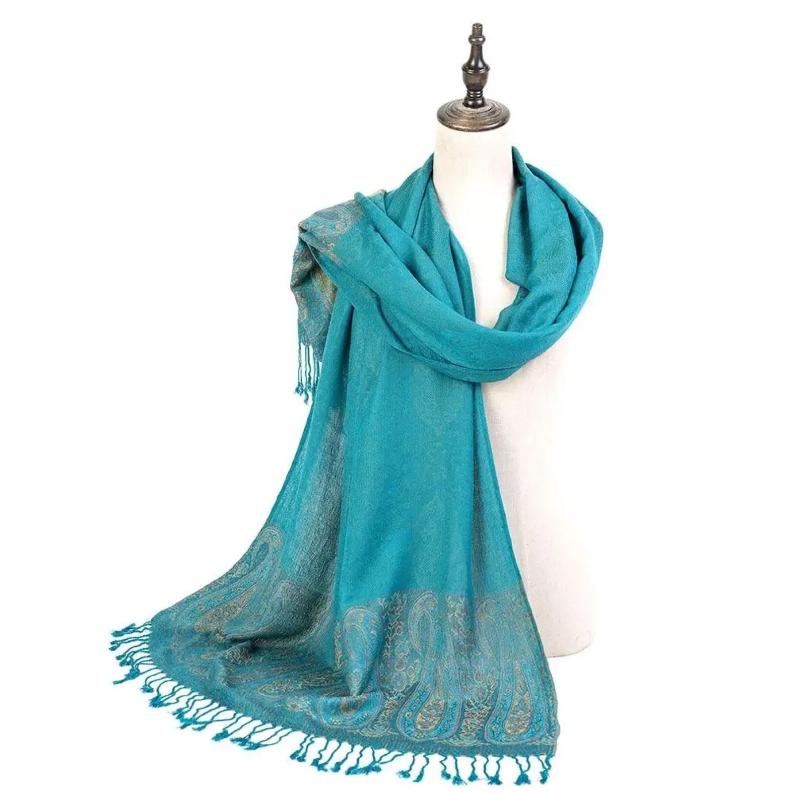Schals Tücher Halstuch Scarf Langer Schal, Modischer Quasten-All-Match-Bandana, Atmungsaktiver Weicher Schal