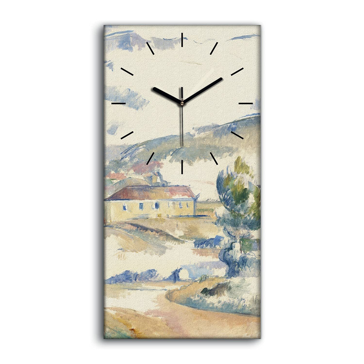 Horloge sur toile Montagne Sainte Victoire pour une décoration de salon ou chambre zen