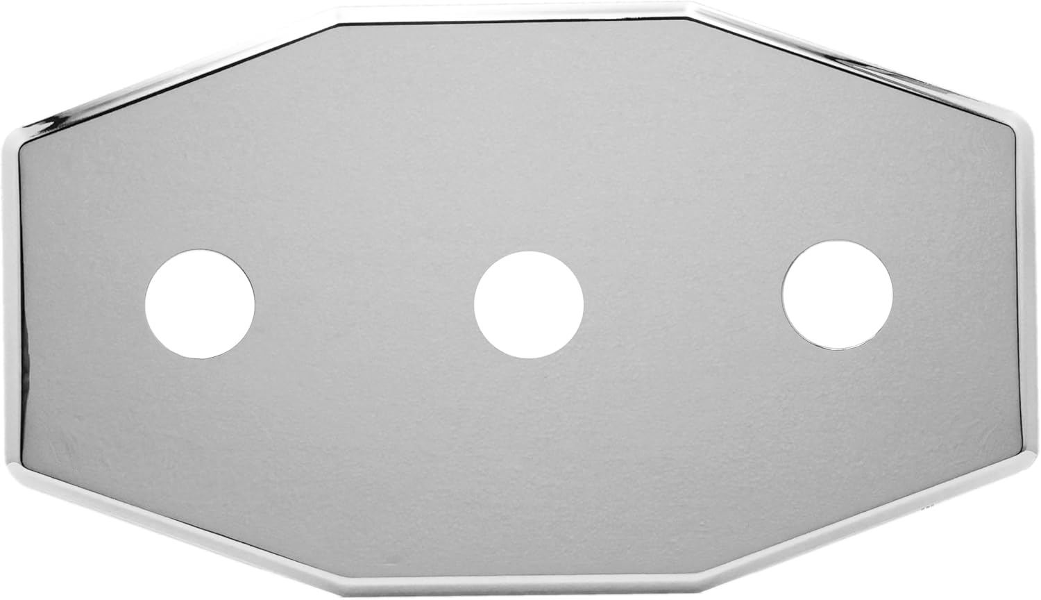 Westbrass A505-26 Three-Hole Remodel Cover Plate for Bathtub and Shower Valves, Polished Chrome