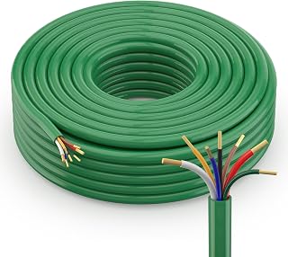 OTOMO 25FT 7-Way Heavy Duty Trailer Wire 10/2 12/1 14/4 AWG CCA Color-Coded RV Cable for 5th Wheel Truck Camper -20°C to +105°C