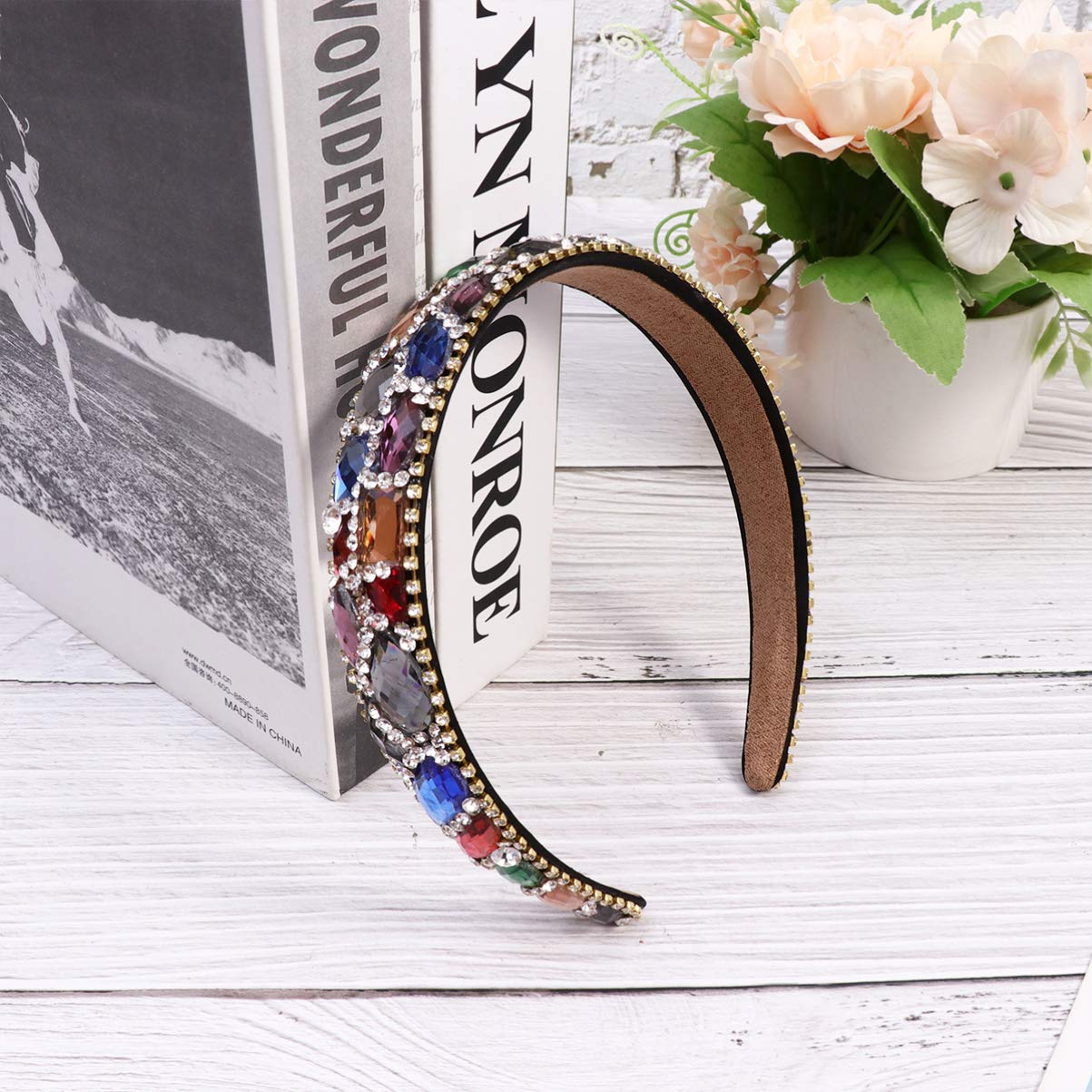 minkissy Haarreifen Damen Haarschmuck Funktionskopfschmuck Bunten Farben Für Frauen Und Mädchen Für Besondere Anlässe Fotorequisiten