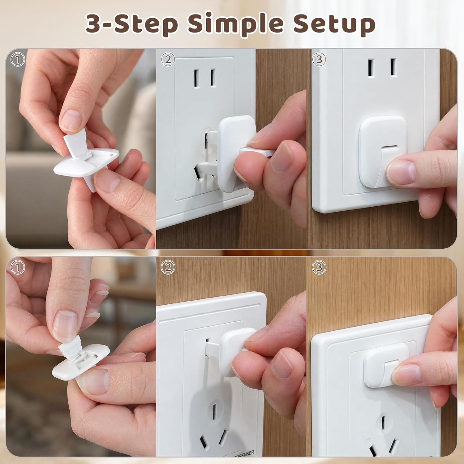 LATIBELL 26-Pack Baby Proofing Kit for Home Safety - Essential Child Proof Cabinet Locks, Drawer Latches, Fridge & Window Locks, Outlet Covers - New Parent Must-Haves for Toddler Safety