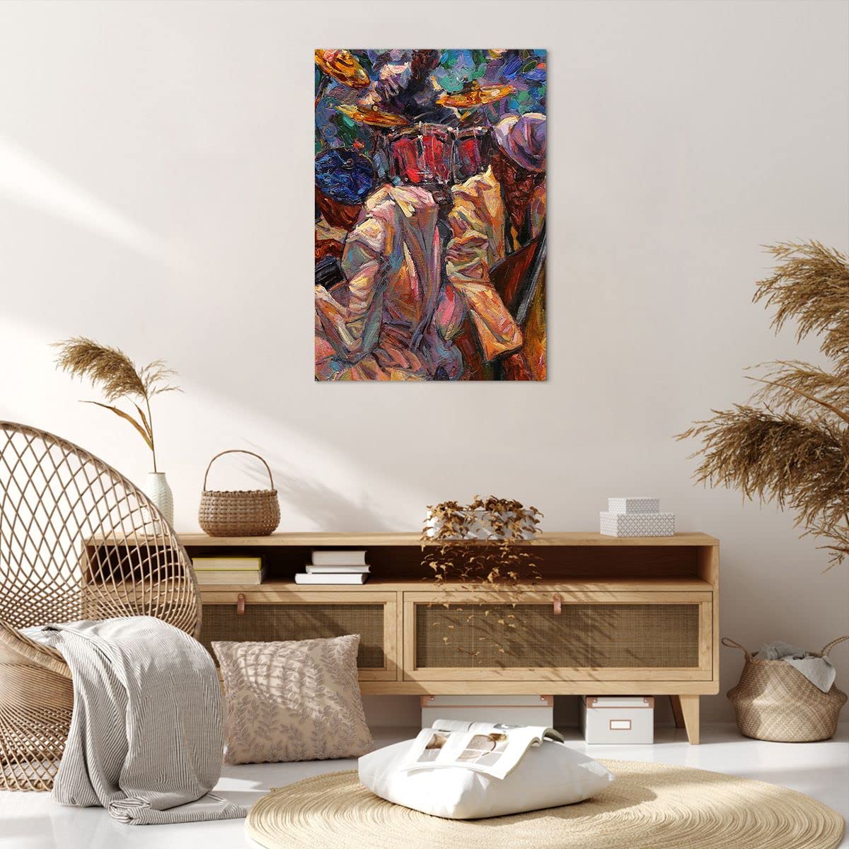 Tableau Sur Toile Deco Cadre Ville Immeuble Moderne 120x80cm - Impression Premium Art Mural Horizontal