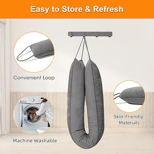 Miniatura 6 de Tope con peso para puerta debajo de la puerta, bloqueador de ruido para puerta delantera, aislamiento de corrientes de aire de puerta, resistente a