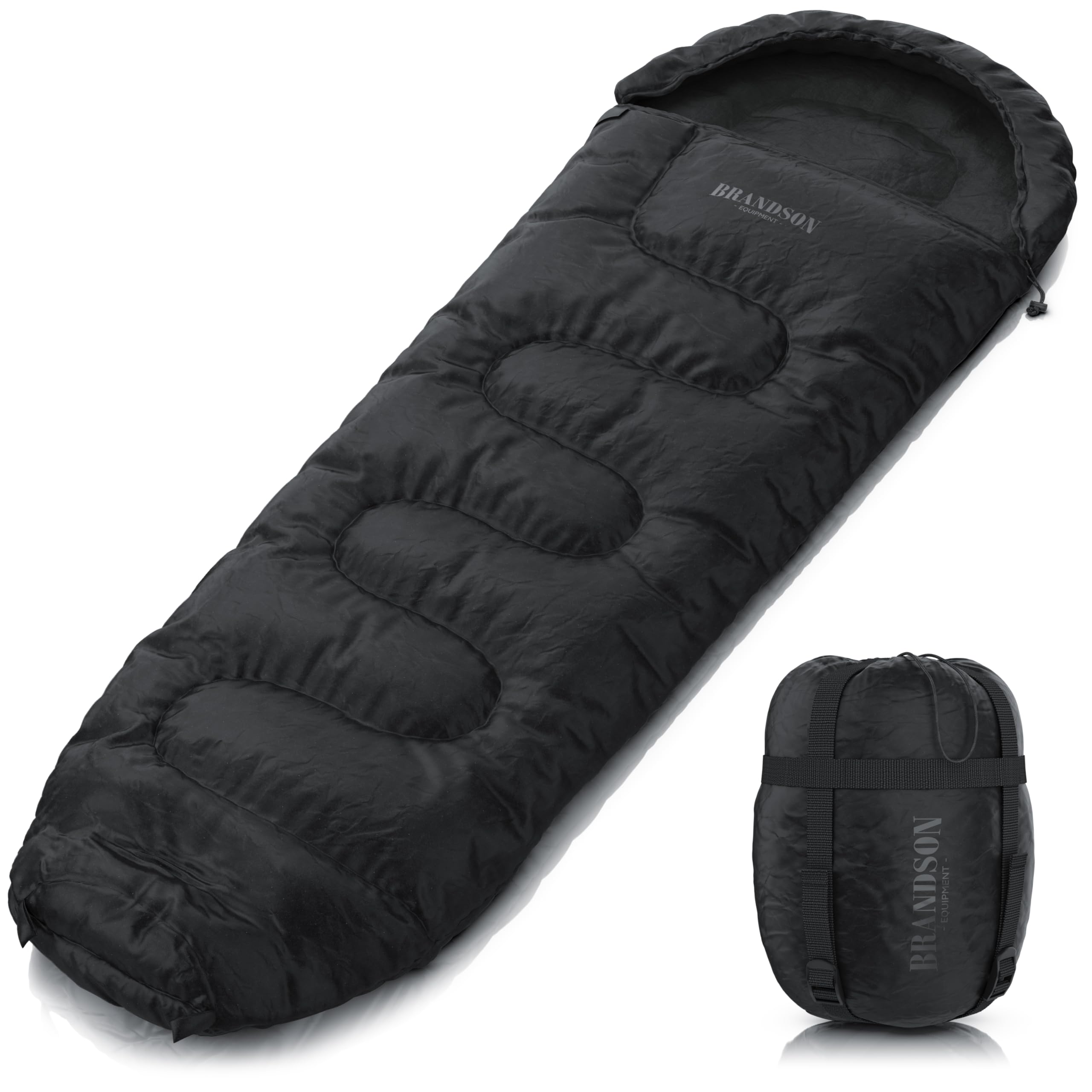 Brandson - Schlafsack Outdoor Extreme bis -18°C - Sommer Winter – Erwachsene und Kinder - wasserabweisend - atmungsaktiv