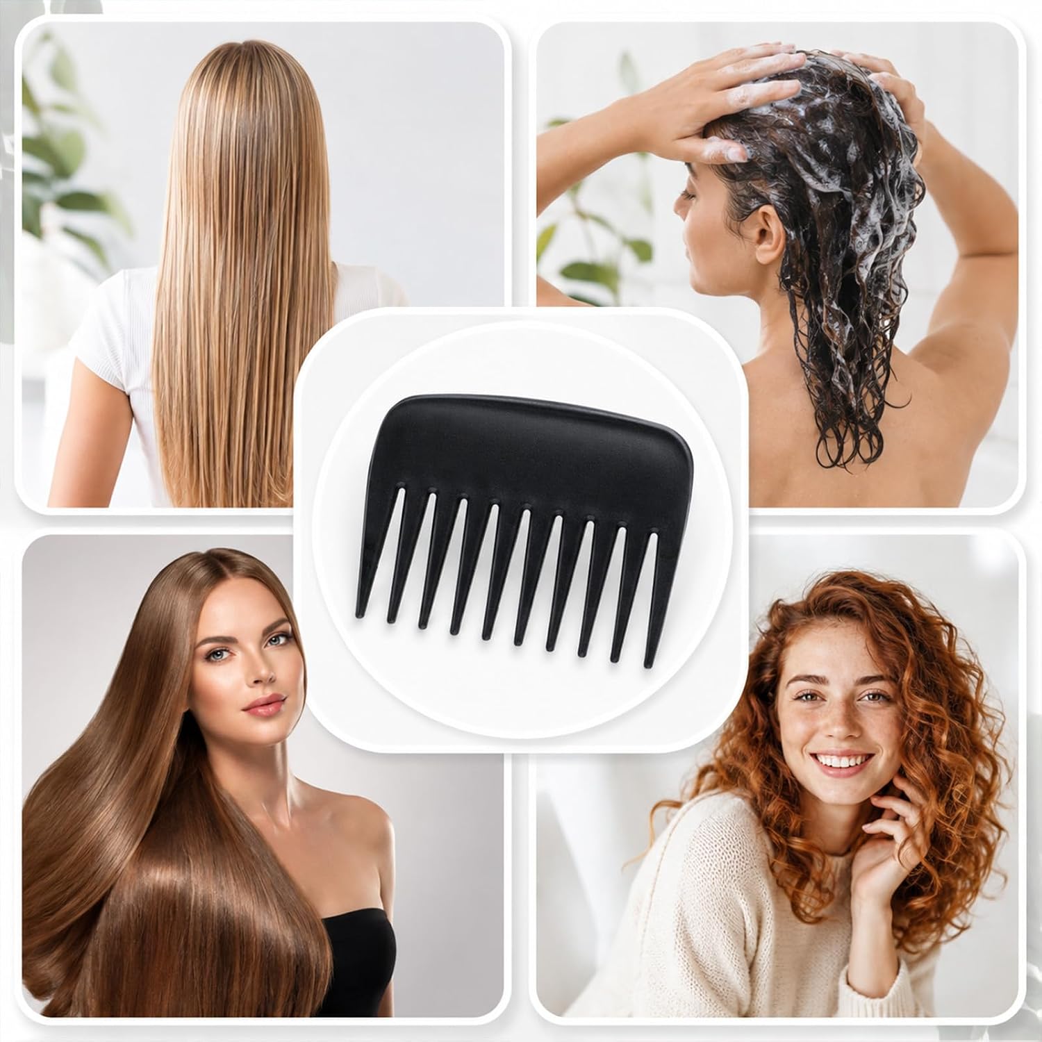 Wide Tooth Streaker Comb for Men Women