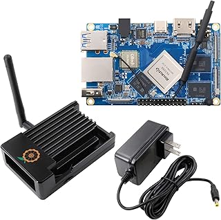 Orange Pi 4 LTS 4GB Rockchip RK3399 Six Core ARMR 64 Bit with 16GB EMMC, Supported WiFi+BT5.0, Open Source Single Board Computer Run Android,Ubuntu,Debian OS (Pi 4 LTS(4GB +16GB) + Case +Power Supply)
