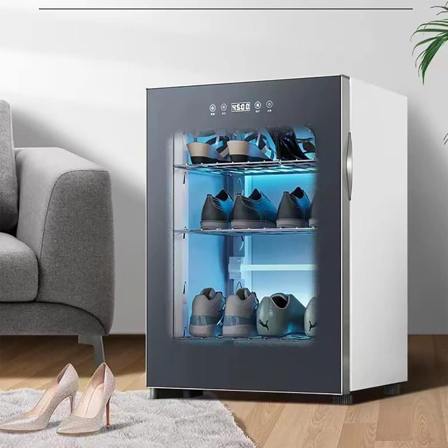 Armadietto Per Scarpe Per Asciugatura Intelligente Con Riscaldamento Intermittente 24 Ore Su 24 Per Mantenere Le Scarpe Calde E Asciutte, Temperatura Costante Precisa Di 60 ℃ Per Scarpe, Stivali