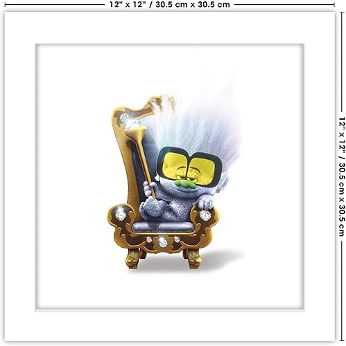 Miniatura 6 de Trends International Gallery Pops Trolls Band Together - Póster de pared con pequeños diamantes, 12.00 x 12.00 pulgadas, versión de marco blanco