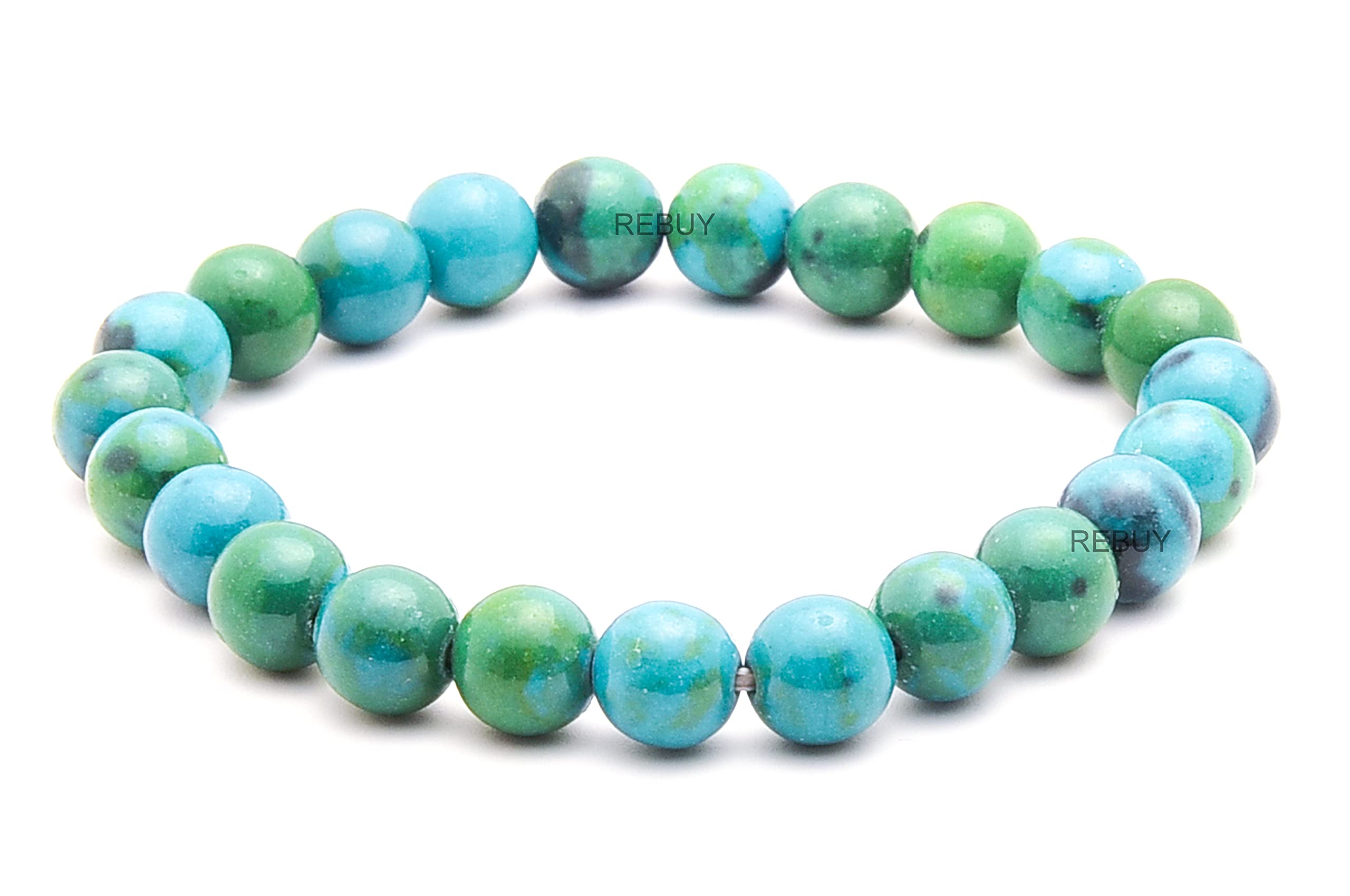 See full amazon price history chart for REBUY Natural Crystal Chrysocolla Bracelet | Charged Energized Healing Bracelets For Men & Women | 6.5-7 inch Length With 8 mm Each Bead Size of Jewelry Gemstone, Blue REBUY Natural Crystal Chrysocolla Bracelet | Charged Energized Healing Bracelets For Men & Women | 6.5-7 inch Length With 8 mm Each Bead Size of Jewelry Gemstone, Blue (B07WZGC78R) Amazon Price History, Amazon Price Tracker