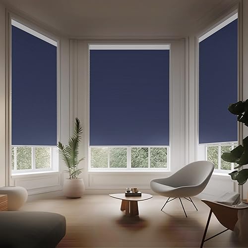 Miniatura 6 de Persiana celular opaca para ventana, sin cordón, con protección UV, aislamiento HOTSOON fácil de instalar, para dormitorio, forfice y sala de estar,