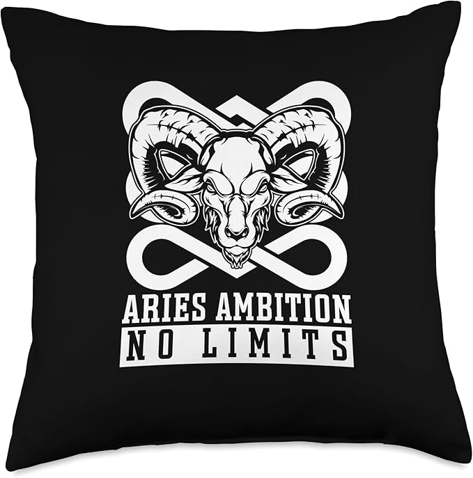 Aries Sign - Horoscope Zodiac Star Starsign Throw Pillow