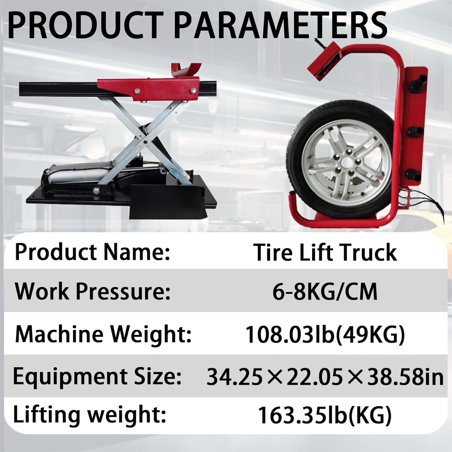 2.0HP Industrial Assist Arms Tire Changer Wheel Changers Machine Rim Diameter 14"-24" Modle 508/1 Year Full Warranty (Equipped with a tire Lift)