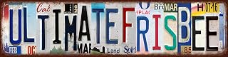 Ultimate Frisbee License Plate Art Sign Metal Tin Sign 4x16 Inch