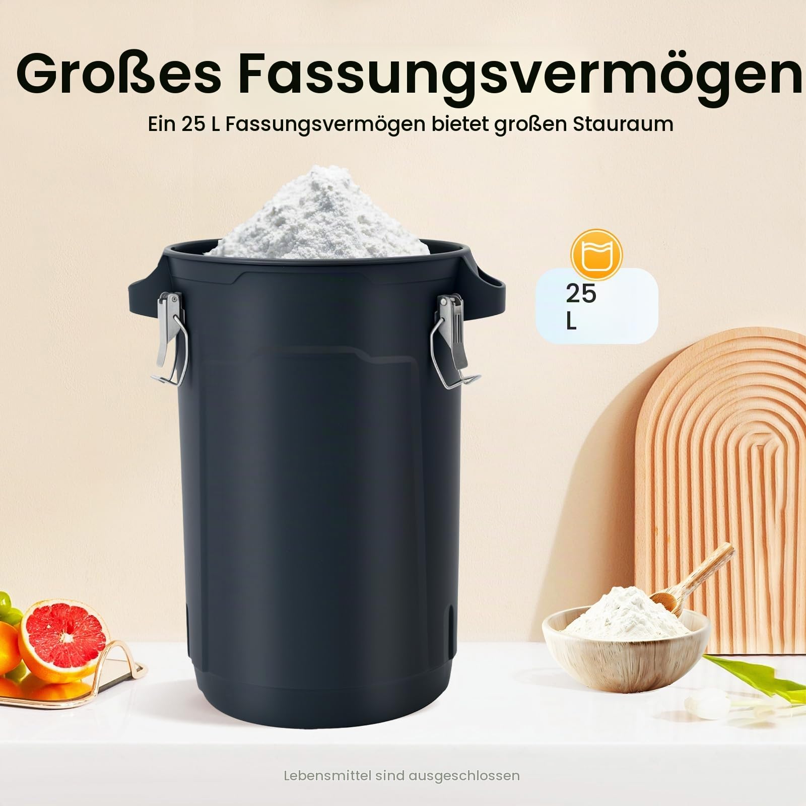 25L Elektrische Getreidemühle Mühle Landwirtschaft Getreide Mühle Maschine 5 Größen Grinder Siebe 1 Schraubenschlüssel eignet Mahlen Feldfrüchten Trockene Körner, Fütterung Nutztieren usw