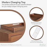 Vista 5 de Evolur Bandeja cambiadora moderna, calidad duradera, caña de azúcar Sugar Cane