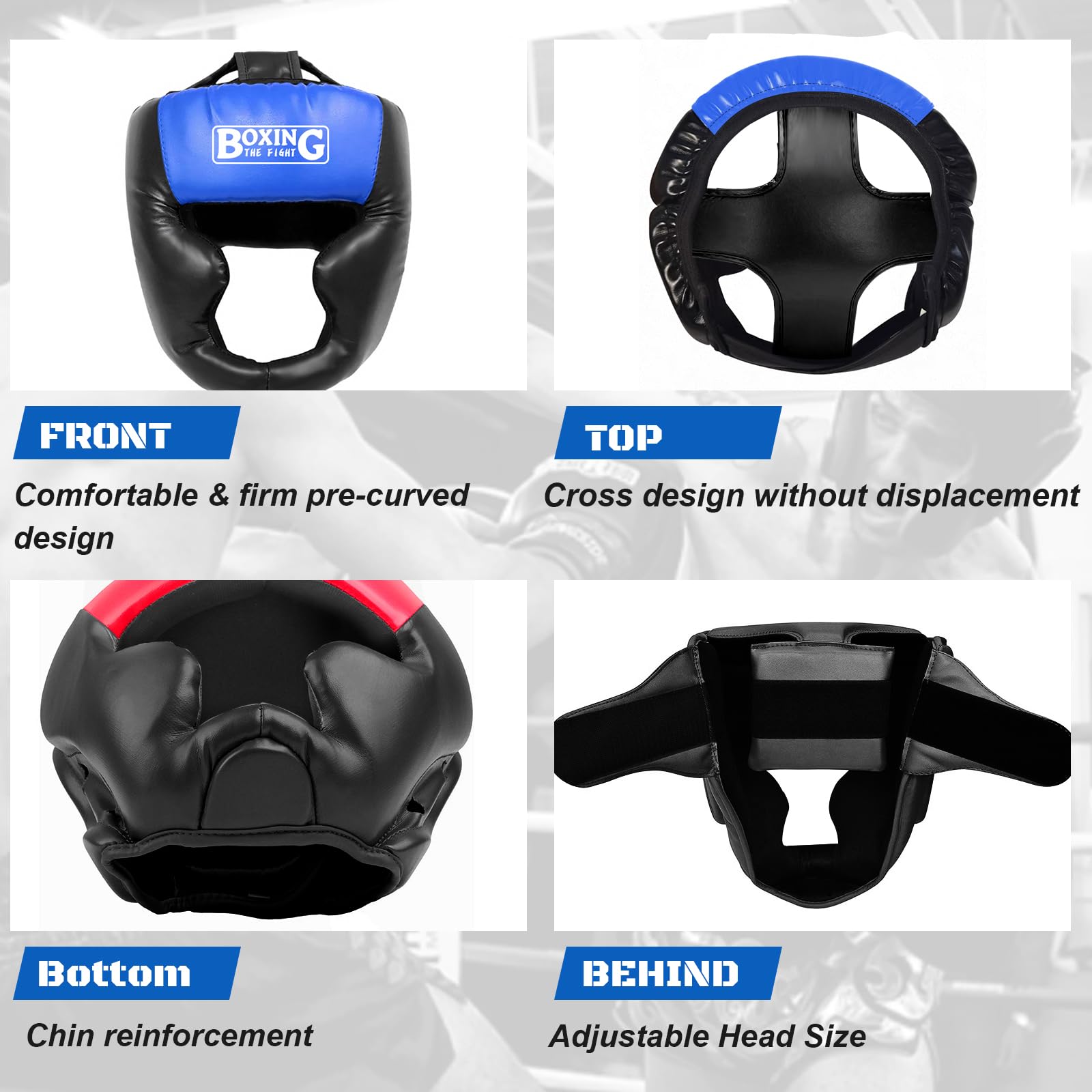 Sparring Head Guard with Gloves - Boxing Safety Headgear for MMA, Kickboxing, Muay Thai & Boxing - Adult & Kids